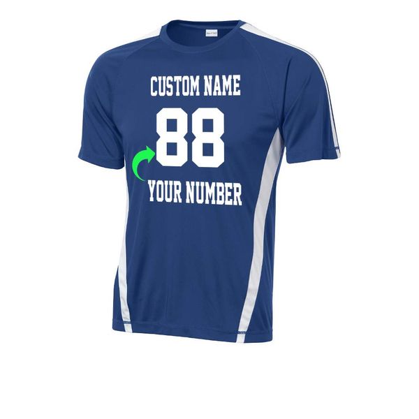 Just Customized Customize Your Team Jersey with Name and Number Soccer Volleyball Royal White