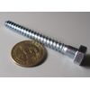 Zinc Hex Head Lag Screw 1/2 Hex Size 5/16 Thread x 3.00" Length, 50 pcs