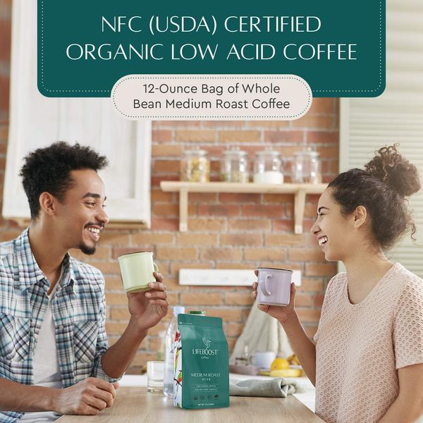Coffee Organic Coffee Beans Medium Roast - Low Acid Single Origin Non-Gmo Org...