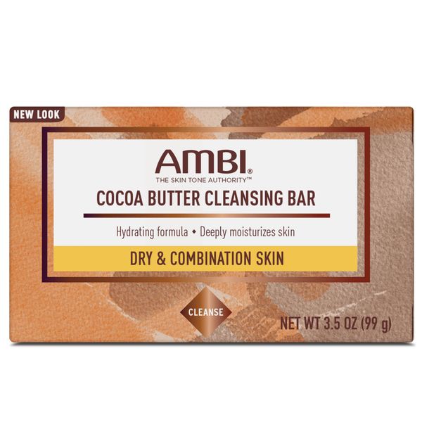 Ambi Cleansing Bar Soap Cocoa Butter 3.5oz (6 Pack)