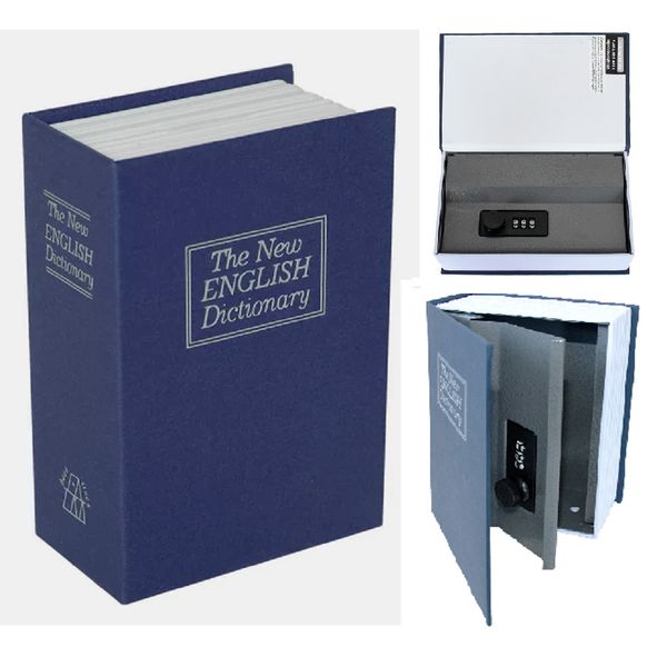 Book Safe Lock Money Cash Sentry Hidden Secret Box Home Storage Vault