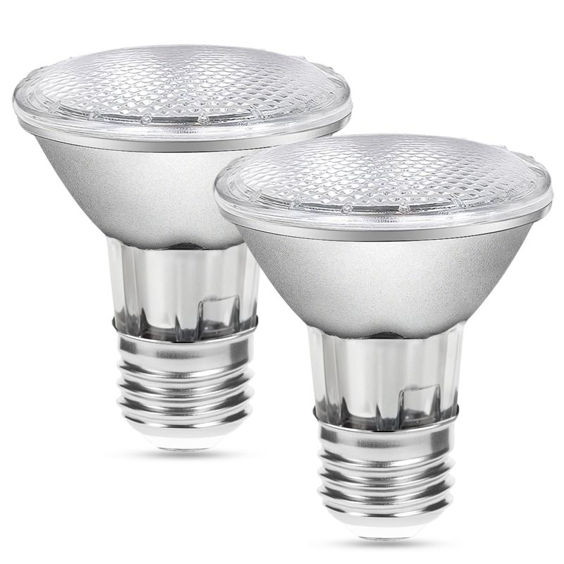 Par20 Bulbs, 120V 50W Par20 Flood Light Bulbs, 2 Pack PAR 20 E26 Edison ...