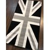 Union Jack Black/Grey/White 60cm x 110cm Approx 4x2Rug