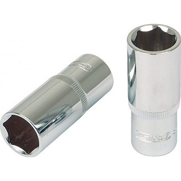 KS Tools 918.3835 3/8" CHROMEplus Sechskant-Stecknuss, lang, 15mm