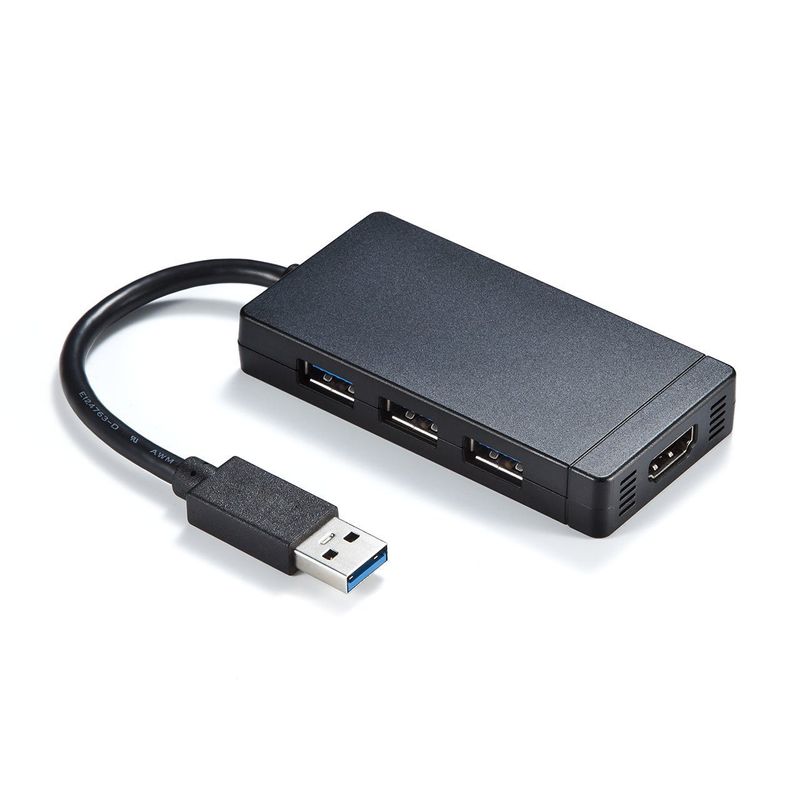 eSupply EZ4-HUB027 USB to HDMI Converter Adapter with USB 3.0 Hub ...
