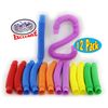 Matty's Toy Stop Pull 'N Pop Multi-Color Tubes (Toobs) with Storage Bag - 12 Pack