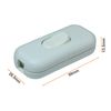 Cord Switch AC 250V 6A On/Off Rocker Switch Table Lamp Desk Light Switch, White (2 Pack)