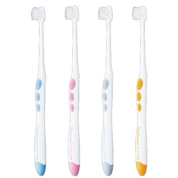 Lion Systema AX Toothbrush, 4 Pieces, 157.2 ft (45 m), Ultra Compact, Normal