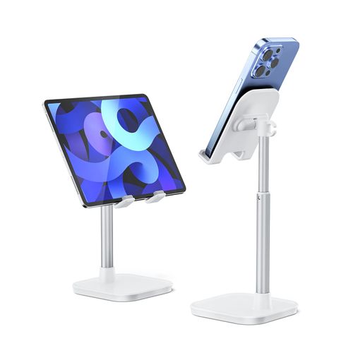 narmle Cell Phone Stand, Height Adjustable Phone Stand for Desk, Desktop Phone Holder Cradle Compatible with iPhone, Pro Max, Galaxy, and All Mobile Phones up to 10 inches