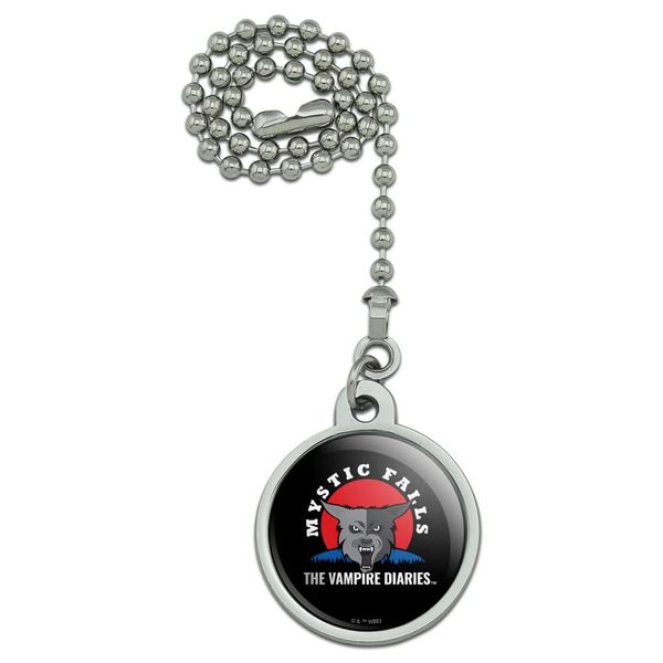 The Vampire Diaries Mystic Falls Logo Ceiling Fan and Light Pull Chain