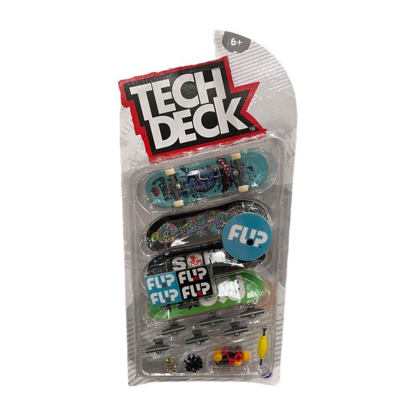 TECH DECK Sk8shop Bonus Pack Mini Finger Skateboard Multi Pack 2022 Series (Flip (4 Pack))