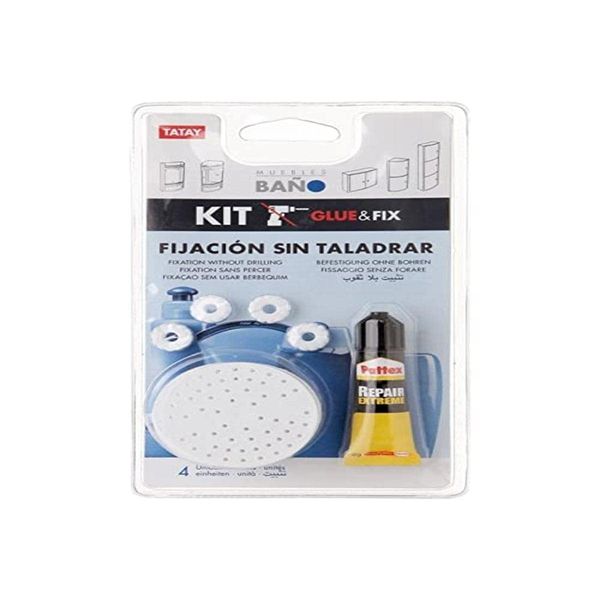 Tatay Bath Cabinet Glue and Fix Kit, White