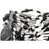 Double Comb Twin Comb Beads Random Parts Cross Beads Black