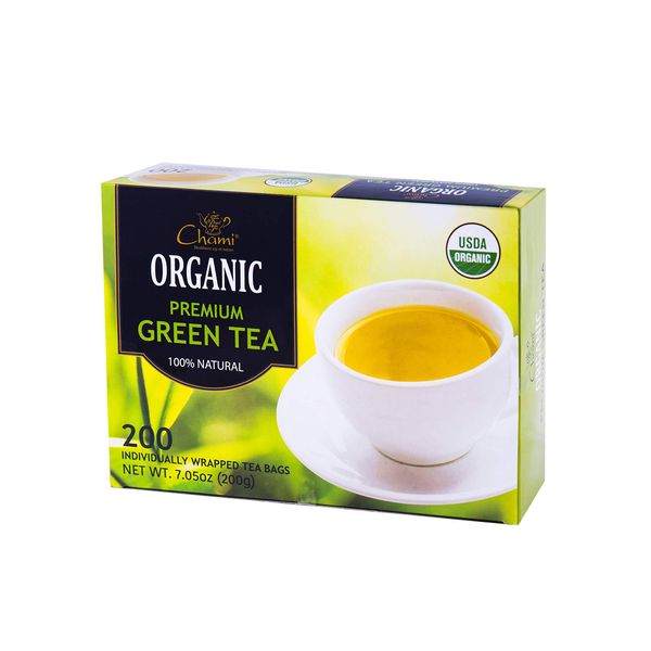 Chami Premium Organic Green Tea - 200 Count