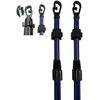 2 x 2.4M HEAVY DUTY TELESCOPIC WASHING LINE PROP EXTENDING SUPPORT CLOTHES