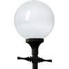 KastLite 12" Clear Prismatic Acrylic Lamp Post Globe with 5.25" Neckless Opening