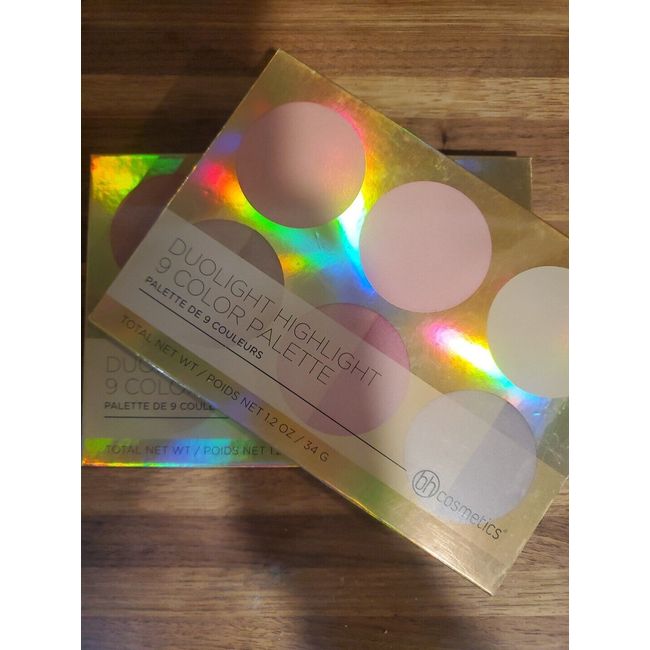 bh cosmetics Duolight Highlught 9 Color palette 1.2oz Slight Damage