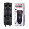 Dual 8 Inch Woofer Bluetooth Speaker System Portable Party Mic Remote FM