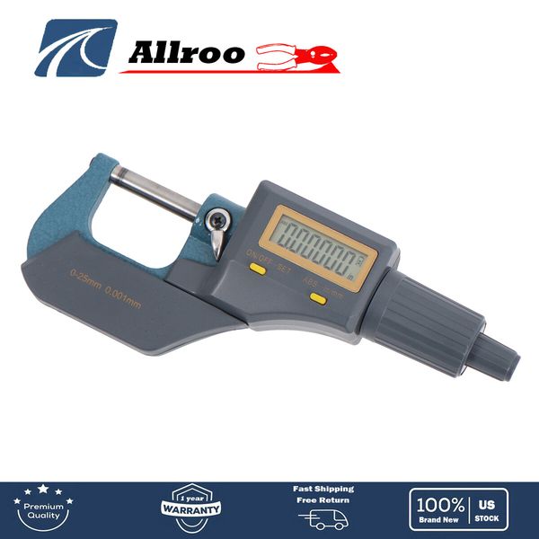 0-1 0-25mm/ "0.00005" Digital Electronic Outside Micrometer Carbide New