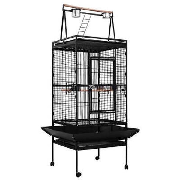 NNEDSZ Bird Cage Pet Cages Aviary 173CM Large Travel Stand Budgie Parrot Toys