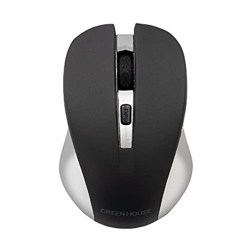 Greenhouse GH-MULNOA-SV Wireless Mouse with DPI Switching Button, Silver