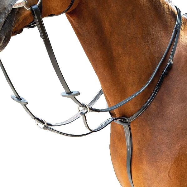 Shires Salisbury Running Martingale-Black Pony