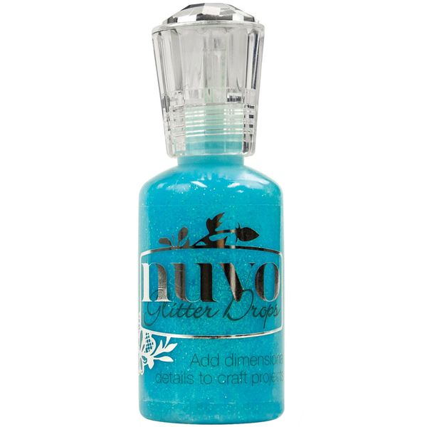 Nuvo Glitter Drops 1.1oz-Blue Lagoon