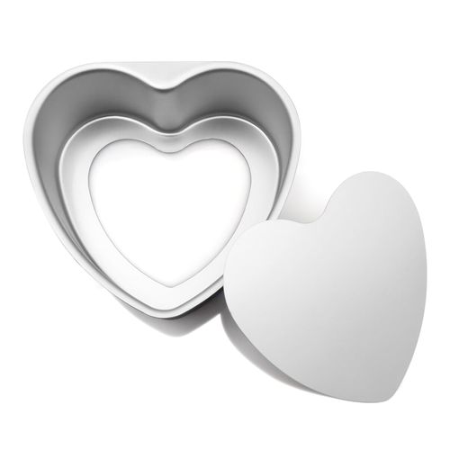 WBJKZJD Aluminum Heart Shaped Cake Pans, 1pc