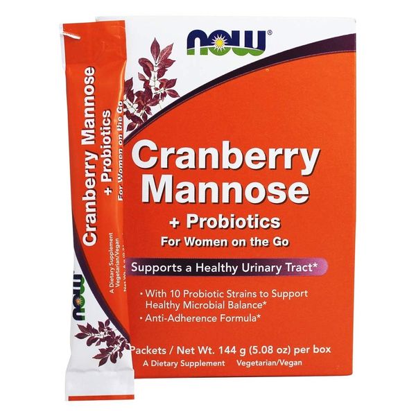 Now Foods Mannose Probiotic Cranberry, 24 CT