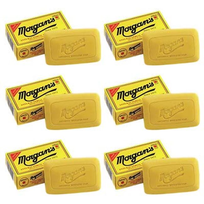 Morgan's Anti-Bacterial Medicated Soap With Vitamin E 80g Set of 6