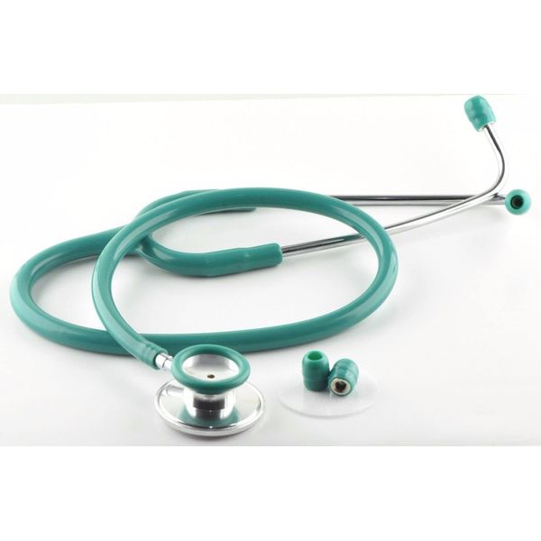 Dual Head Stethoscope for Medical EMT Students Nurse Doctor Vet Light Weight Optimum Stethoscope (Green)