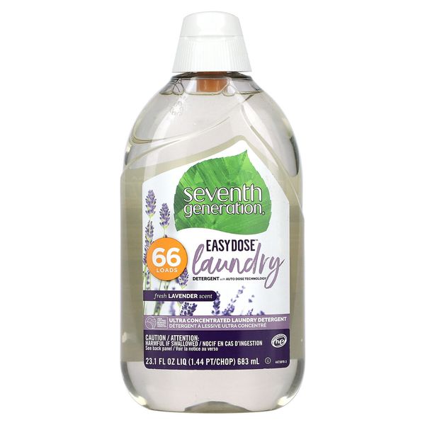 Easydose, Ultra Concentrated Laundry Detergent, Fresh Lavender, 66 Loads, 23.1