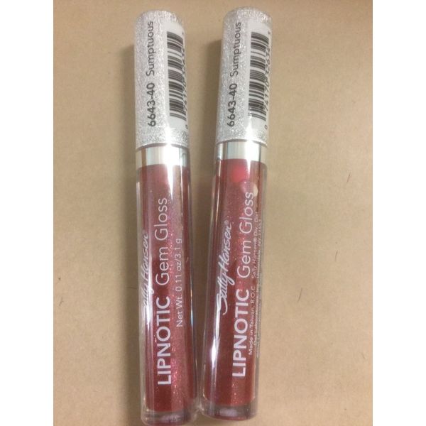 2 X Sally Hansen Lipnotic Gem Gloss, Sumptuous #6643-40 NEW.