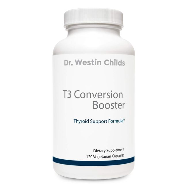 Dr. Westin Childs - T3 Conversion Booster - Naturally Support T4 to T3 Conversion, Thyroid Biosynthesis, and Cellular Sensitivity - Non-GMO, GMP Certified, 60 Servings