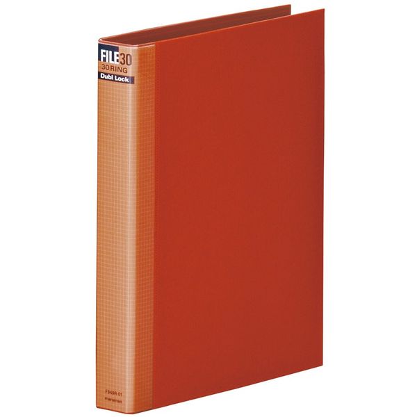 Maruman Dubl Lock F949R Metal Binder File, A4 Size, 30 Holes, red