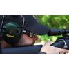 Caldwell E-MAX - ADULT Green - Low Profile Electronic 23 NRR Hearing Protection with Sound Amplification - Adjustable Earmuffs for Shooting, Hunting and Range