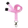 Customcard ltd. DotPink Printed Staff Visitor Polka Dot Lanyards