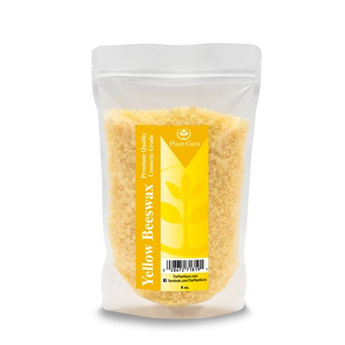 Yellow Beeswax Pellets 8 oz 100% Pure And Natural Triple Filtered For Skin, Face, Body and Hair Care DIY Creams, Lotions, Lip Balm and Soap Making Supplies.