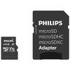 Philips - Micro SDHC 64 GB Class 10 Memory Card + Adapter