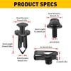 28pc Car Engine Shield Splash Hardware Bumper Kit Bolt Body Screw nut Clip Rivet