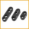 Partuto 12pcs 7mm 8mm Car Engine Spark Plug Separators Ignition Wire Separators Holder Black Replacement