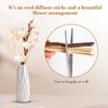 abiducns Reed Diffuser Sticks,Reed Diffuser Sticks Flowers,Reed Diffusers for Home,Bathroom Diffuser,Diffuser Set with Sticks,Natural Flower,White/Brown