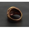 budawi® - Pentagram Ring Finger Ring Bronze Finger Jewellery Size 65, Bronze