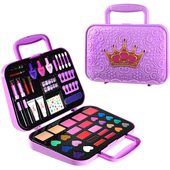 Juguetes para Niñas Paleta de Maquillaje No Tóxico para Ninos Estilo Princesa