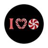 I Love Peppermint Hard Candy Christmas Candy PopSockets Swappable PopGrip