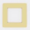 Focus Plastics SINGLE LIGHT SWITCH SOCKET COLOURED ACRYLIC SURROUND FINGER PLATE - HUGE COLOUR CHOICE (Cream)