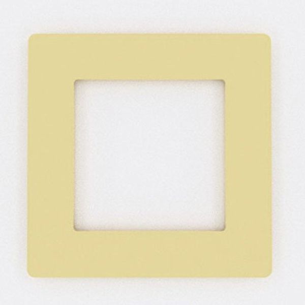 Focus Plastics SINGLE LIGHT SWITCH SOCKET COLOURED ACRYLIC SURROUND FINGER PLATE - HUGE COLOUR CHOICE (Cream)