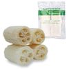 4" Natural Loofah Exfoliating Body Sponge Scrubber for Skin Care in Bath Spa Shower Pack of 4