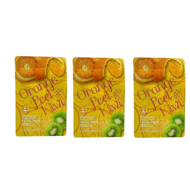 CVS Orange Peel and Kiwi Exfoliating Peel-off Facial Mask Pack of 3