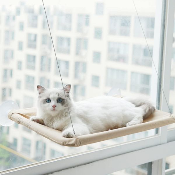 Ruining Katzen Fensterplatz Window Lounger Fenster Katzenhängematte für Katzen Extra Stabiler Sonnenbad Katzenbett Haustierbett für Haustier Katze klein Hund Kaninchen oder andere Kleintie